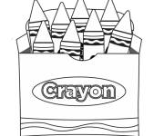 Coloriage Crayons de couleur gratuit à colorier