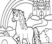 Coloriage Licorne Crayola couleur