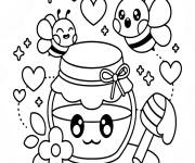 Coloriage Miel et abeilles Crayola