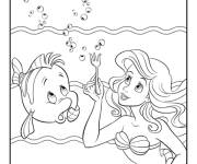 Coloriage Princesse Ariel Crayola