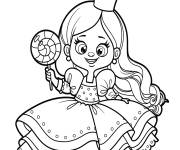 Coloriage Princesse pendant le Noel Crayola