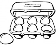 Coloriage Aliments de la cuisine