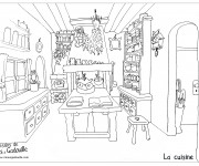 Coloriage La Cuisine pour adulte