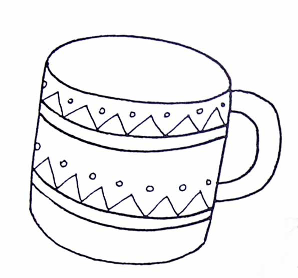 Coloriage Une Tasse  dessin  gratuit  imprimer