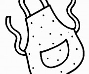 Coloriage Veste de Cuisine