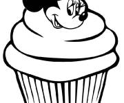 Coloriage Cupcake Minnie Mouse