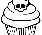 Coloriage Cupcake Monster High dessin animé