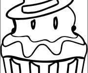 Coloriage Cupcake pour Halloween