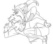 Coloriage et dessins gratuit Action de l&rsquo;Anime Dandadan à imprimer