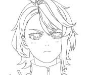 Coloriage Aira Shiratori de Dandadan