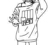 Coloriage Fille Momo Ayase de Dandadan