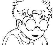 Coloriage Gar&ccedil;on de Okarun Dandadan