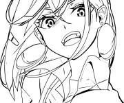 Coloriage Illustration de Momo Ayase