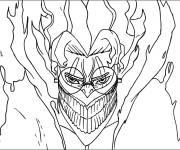 Coloriage et dessins gratuit Ken Takakura en feu à imprimer