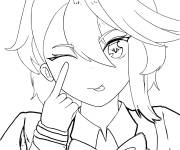 Coloriage La mignonne Aira Shiratori