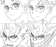 Coloriage La transformation d'Okarun