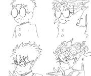 Coloriage La transformation d'Okarun Ken Takakura