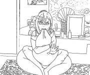 Coloriage Momo Ayase