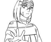 Coloriage Momo Ayase de Dandadan