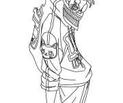 Coloriage Orakun comme grand-m&egrave;re turbo de Dandadan