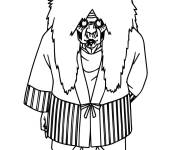 Coloriage Personnage de Turbo Granny dans Dandadan
