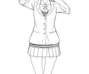 Coloriage Portrait de Aira Shiratori