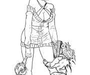 Coloriage Seiko Ayase avec des enfants