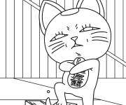 Coloriage Turbo Granny en Maneki-neko