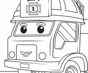 Coloriage Camion adapt&eacute; aux pompiers