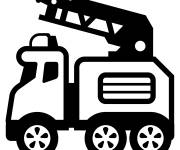 Coloriage Camion de pompier imprimable