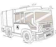 Coloriage Camion pompier de Playmobil