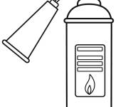 Coloriage Extincteur d'incendie