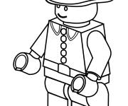 Coloriage Lego Pompier