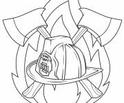 Coloriage Logo d&eacute;partement incendie &agrave; impri
