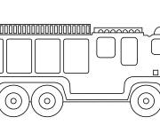 Coloriage Mod&egrave;le Camion de pompier