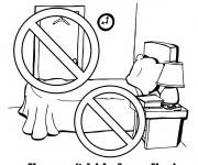 Coloriage Ne vous cachez pas du feu