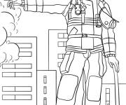 Coloriage Pompier professionnel
