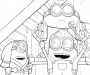Coloriage Action de Minions et des Monstres