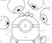 Coloriage Affiche du film Minions et des Monstres