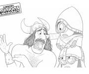 Coloriage et dessins gratuit Aventure de Vikings dans Minions et des Monstres à imprimer