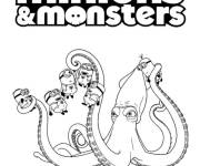 Coloriage Colorie Minions et des Monstres