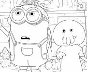 Coloriage Goomi et Henry minions