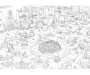 Coloriage Laboratoire des minions