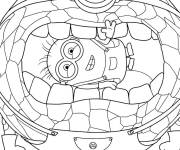 Coloriage Mega Jerry Minions et des Monstres
