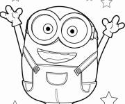 Coloriage Minion Bob joyeux dans Minions et des Monstres