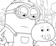 Coloriage Minion decu