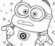 Coloriage Minions Bob dans le nouveau fikm