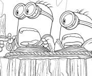 Coloriage Minions et des Monstres &agrave; t&eacute;l&eacute;charger