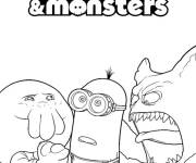 Coloriage Minions et des Monstres de 2026