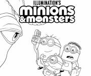 Coloriage et dessins gratuit Minions et des Monstres de Illumination's à imprimer